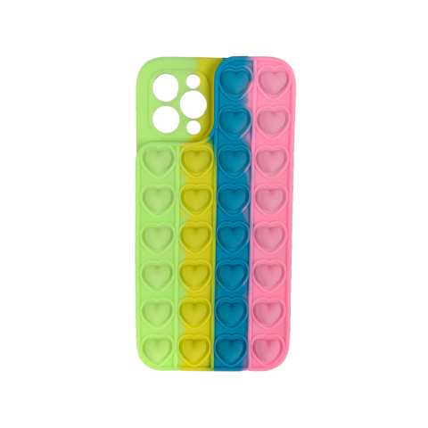 Laptop, Tablete & Telefoane - Husa iPhone 11 Pro Lemontti Heart Pop it Multicolor 4