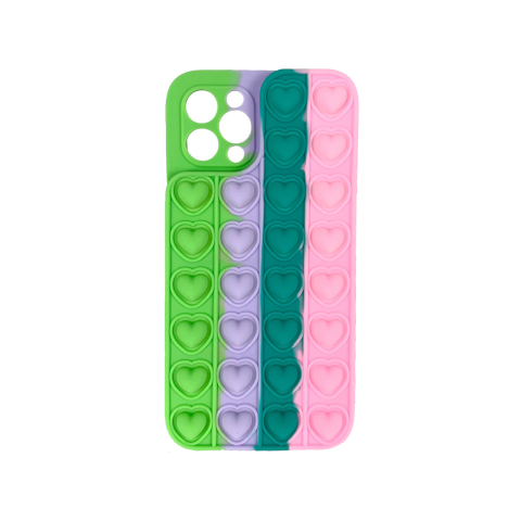 Laptop, Tablete & Telefoane - Husa iPhone 11 Pro Lemontti Heart Pop it Multicolor 5
