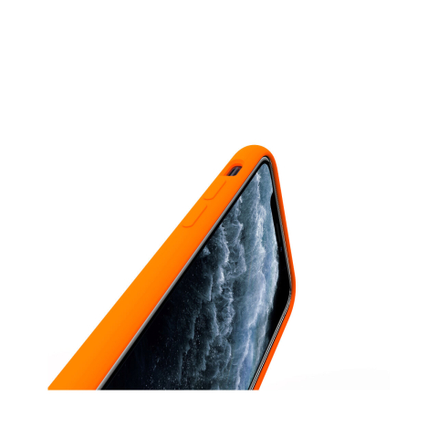 Husa iPhone 11 Pro Lemontti Liquid Silicon Orange [1]