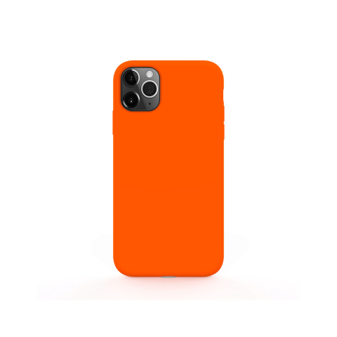 Husa iPhone 11 Pro Lemontti Liquid Silicon Orange [3]