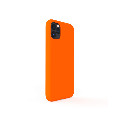 Husa iPhone 11 Pro Lemontti Liquid Silicon Orange [4]