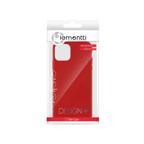 Husa iPhone 11 Pro Lemontti Liquid Silicon Red [1]