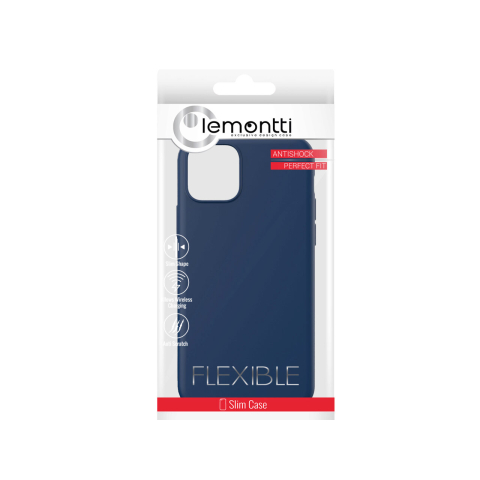 Husa iPhone 11 Pro Lemontti Silicon Soft Slim Dark Blue [1]