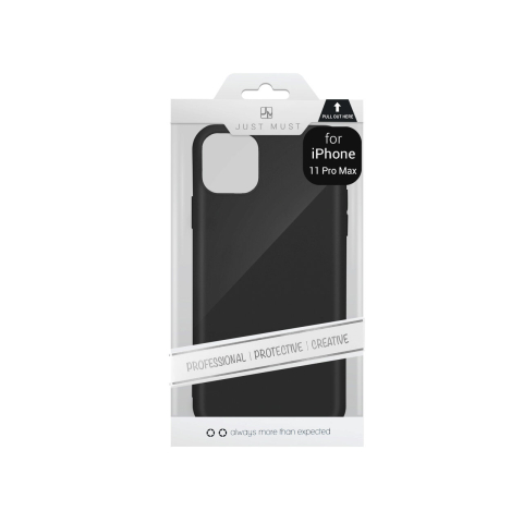 Husa iPhone 11 Pro Max Just Must Silicon Candy Black [2]