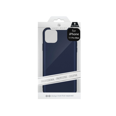 Husa iPhone 11 Pro Max Just Must Silicon Candy Navy [2]