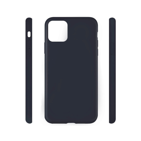 Husa iPhone 11 Pro Max Lemontti Liquid Silicon Dark Blue [5]