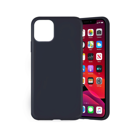 Husa iPhone 11 Pro Max Lemontti Liquid Silicon Dark Blue [3]