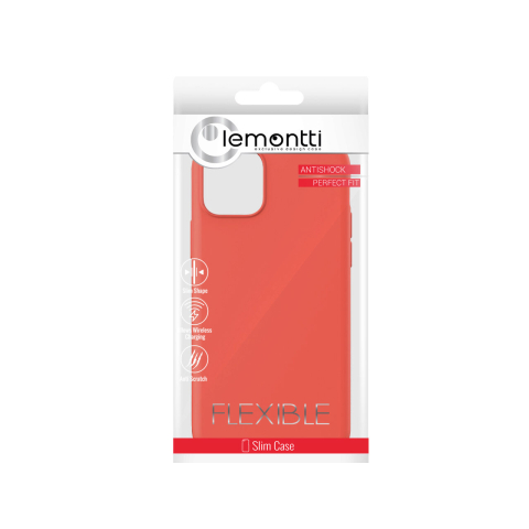 Husa iPhone 11 Pro Max Lemontti Silicon Soft Slim Orange [1]