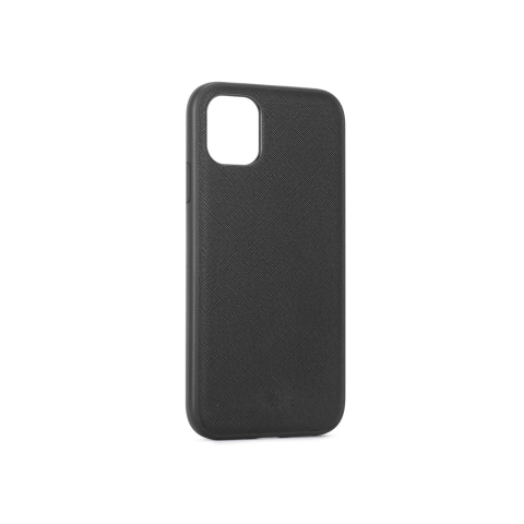 Laptop, Tablete & Telefoane - Husa iPhone 11 Pro Max Meleovo Saffiano Magnetic Black (placuta metalica integrata)