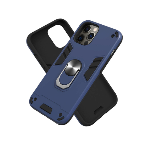 Husa iPhone 12 Pro Max Lemontti Armour Series 2 in 1 Royal Blue [2]