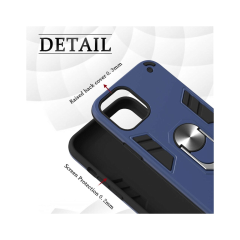 Laptop, Tablete & Telefoane - Husa iPhone 12 Pro Max Lemontti Armour Series 2 in 1 Royal Blue
