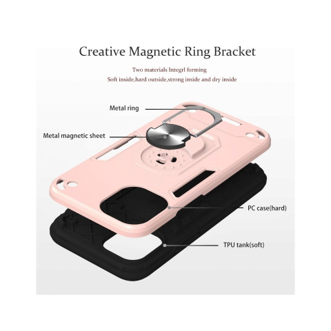 Husa iPhone 12 Pro Max Lemontti Armour Series 2 in 1 Wnie Red [1]