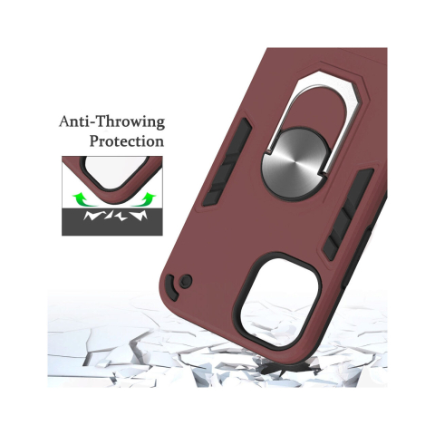Laptop, Tablete & Telefoane - Husa iPhone 12 Pro Max Lemontti Armour Series 2 in 1 Wnie Red