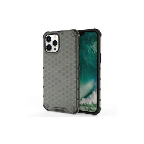 Husa iPhone 12 Pro Max Lemontti Honeycomb Grey [2]