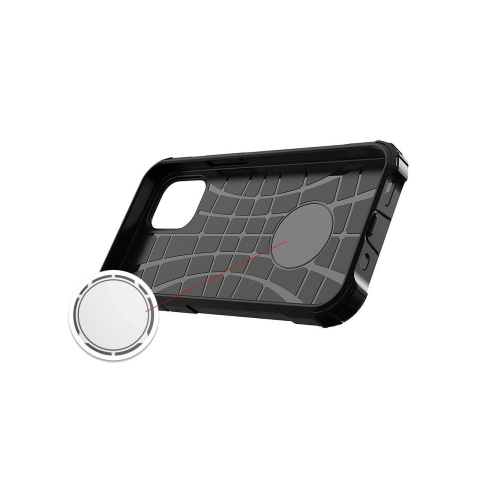 Husa iPhone 12 Pro Max Lemontti Hybrid Armor Negru [2]