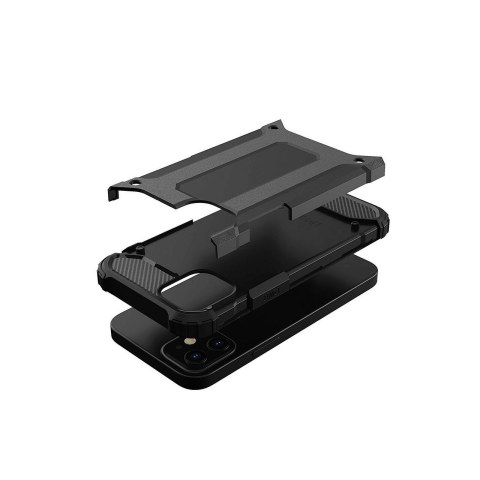 Husa iPhone 12 Pro Max Lemontti Hybrid Armor Negru [5]