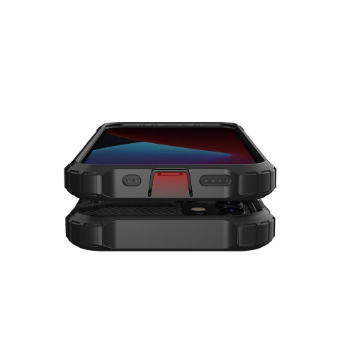 Husa iPhone 12 Pro Max Lemontti Hybrid Armor Negru [2]