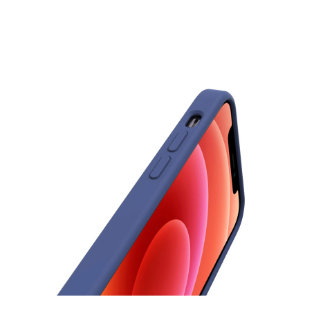 Husa iPhone 12 Pro Max Lemontti Liquid Silicon Dark Blue [3]
