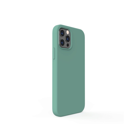 Husa iPhone 12 Pro Max Lemontti Liquid Silicon Forest Green [4]