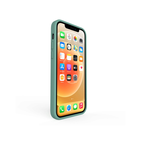 Laptop, Tablete & Telefoane - Husa iPhone 12 Pro Max Lemontti Liquid Silicon Forest Green