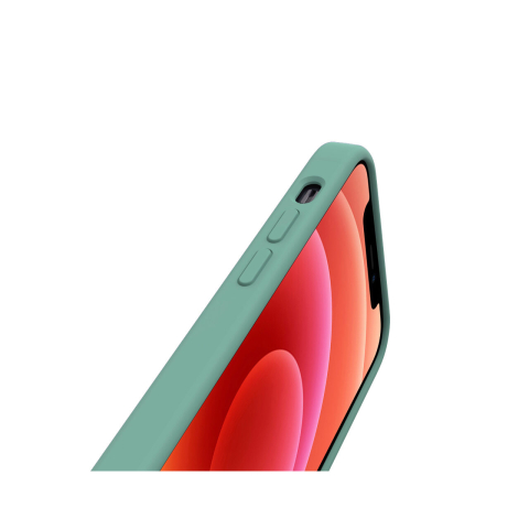 Husa iPhone 12 Pro Max Lemontti Liquid Silicon Forest Green [2]