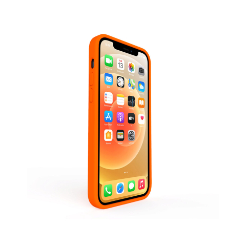 Laptop, Tablete & Telefoane - Husa iPhone 12 Pro Max Lemontti Liquid Silicon Orange