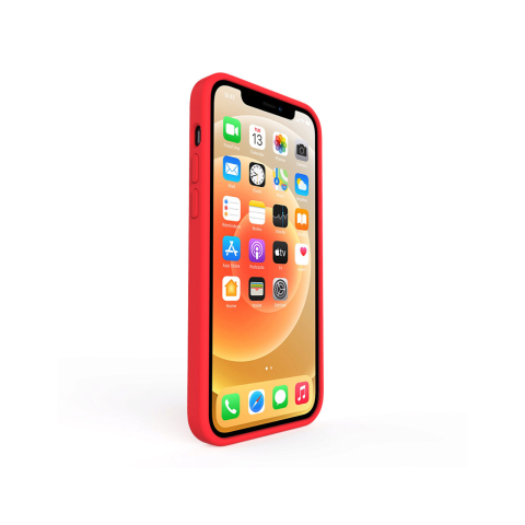 Husa iPhone 12 Pro Max Lemontti Liquid Silicon Red [1]