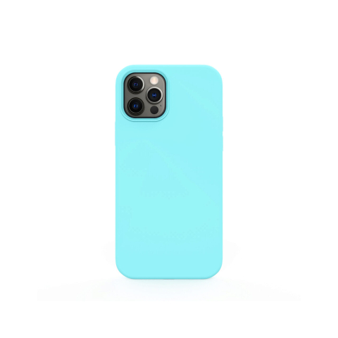 Laptop, Tablete & Telefoane - Husa iPhone 12 Pro Max Lemontti Liquid Silicon Tiffany Blue