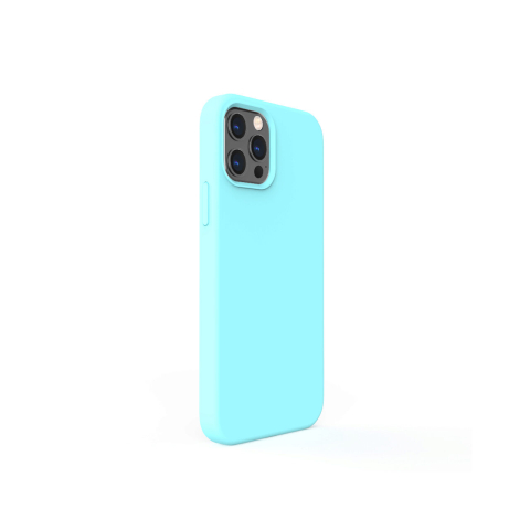 Husa iPhone 12 Pro Max Lemontti Liquid Silicon Tiffany Blue [4]