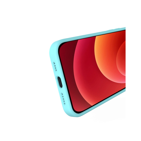 Husa iPhone 12 Pro Max Lemontti Liquid Silicon Tiffany Blue [3]