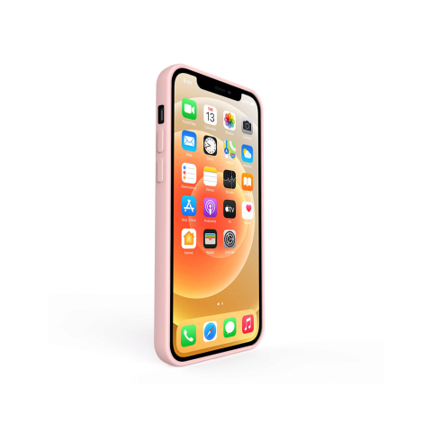 Husa iPhone 12 Pro Max Lemontti Silicon Soft Slim Pink Sand [2]