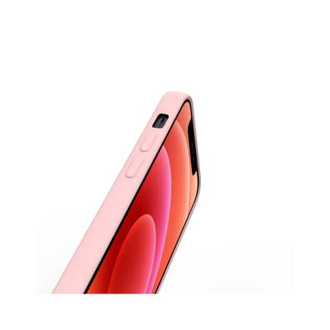 Laptop, Tablete & Telefoane - Husa iPhone 12 Pro Max Lemontti Silicon Soft Slim Pink Sand