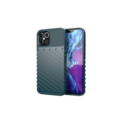 Laptop, Tablete & Telefoane - Husa iPhone 12 Pro Max Lemontti Thunderbolt Green