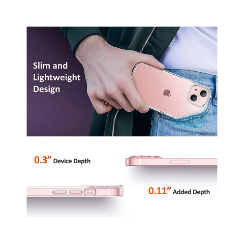 Husa iPhone 13 Lemontti Silicon Transparent [6]