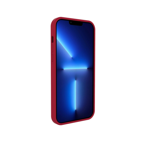 Husa iPhone 13 Pro Lemontti Liquid Silicon Dark Red [1]