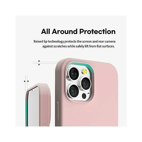 Laptop, Tablete & Telefoane - Husa iPhone 13 Pro Lemontti Regular Silicon Sand Pink