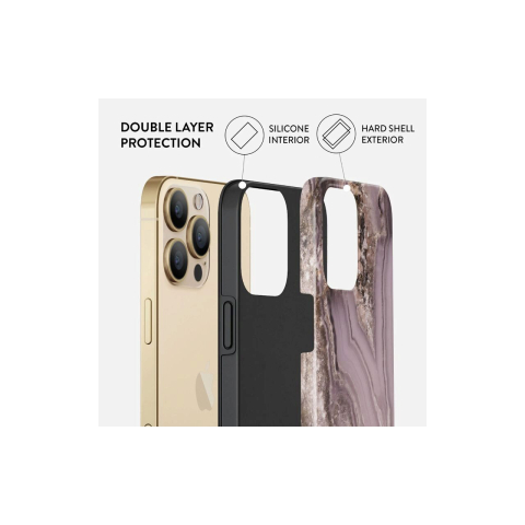 Laptop, Tablete & Telefoane - Husa iPhone 13 Pro Max Burga Dual Layer Golden Taupe