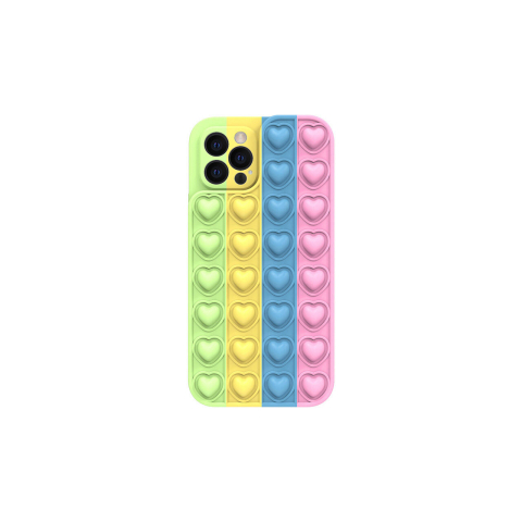 Laptop, Tablete & Telefoane - Husa iPhone 13 Pro Max Lemontti Heart Pop it Multicolor 4