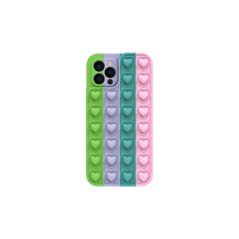 Laptop, Tablete & Telefoane - Husa iPhone 13 Pro Max Lemontti Heart Pop it Multicolor 5