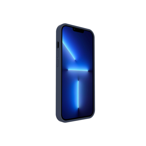 Husa iPhone 13 Pro Max Lemontti Liquid Silicon Dark Blue [1]