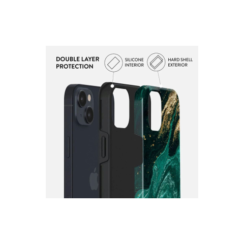 Laptop, Tablete & Telefoane - Husa iPhone 14 Burga Dual Layer Emerald Pool