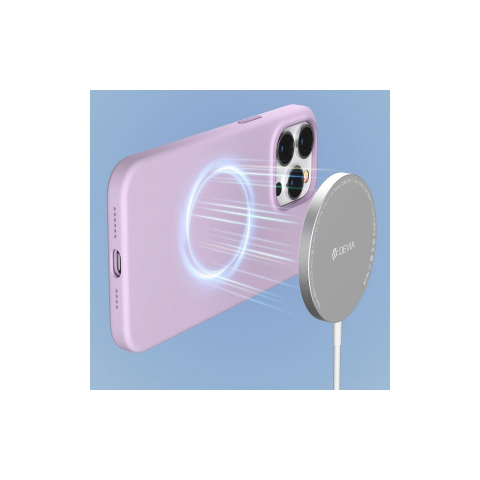 Laptop, Tablete & Telefoane - Husa iPhone 14 Devia Nature Series Silicone Magnetic Purple