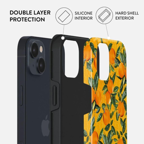 Laptop, Tablete & Telefoane - Husa iPhone 14 Plus Burga Dual Layer Orange Lemonade