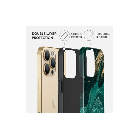 Laptop, Tablete & Telefoane - Husa iPhone 14 Pro Burga Dual Layer Emerald Pool