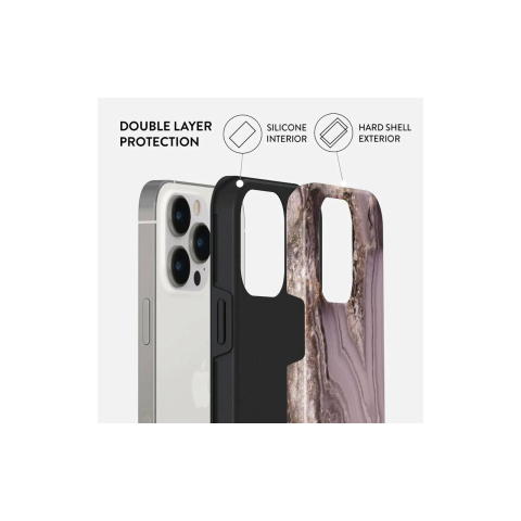 Laptop, Tablete & Telefoane - Husa iPhone 14 Pro Burga Dual Layer Golden Taupe