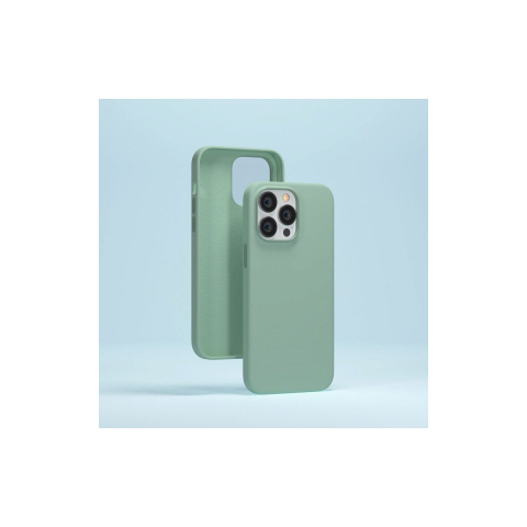 Laptop, Tablete & Telefoane - Husa iPhone 14 Pro Devia Silicon Nature Series Light Green