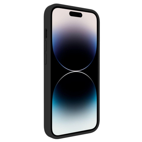 Husa iPhone 14 Pro Lemontti Liquid Silicon MagCharge Negru [2]