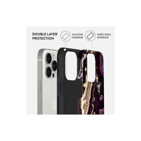 Laptop, Tablete & Telefoane - Husa iPhone 14 Pro Max Burga Dual Layer Purple Skies