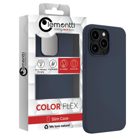 Husa iPhone 14 Pro Max Lemontti Liquid Silicon MagCharge Dark Blue [2]