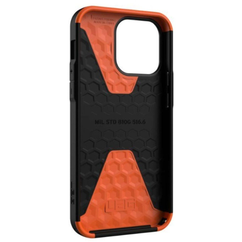 Husa iPhone 14 Pro Max UAG Civilian Series Black, military drop tested [5]